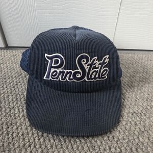 Penn State Vintage 70's Navy Blue Corduroy Cap
